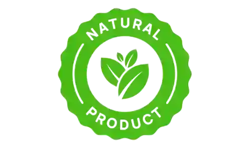 Natural ingredients badge for RhythmONE